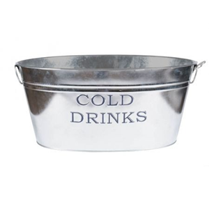Zinken teil ovaal, groot, “cold drinks”
